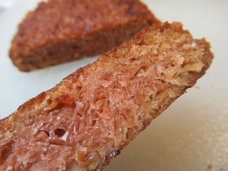 ビヨンドミート　ビヨンドバーガー　食べてみた　味　焼いたパテの断面図